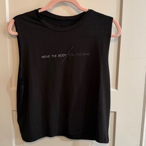 good hYOUman Black Muscle Tee